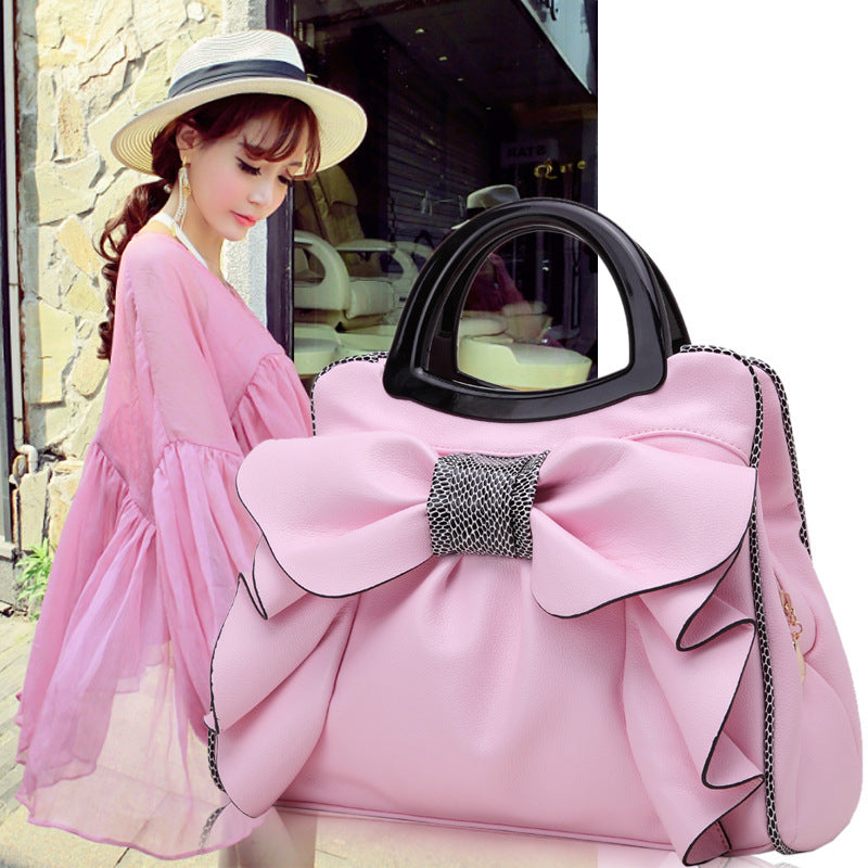 The Belle Couture™ Signature Bow Bag – Elegant Shoulder & Hand-Carry Design