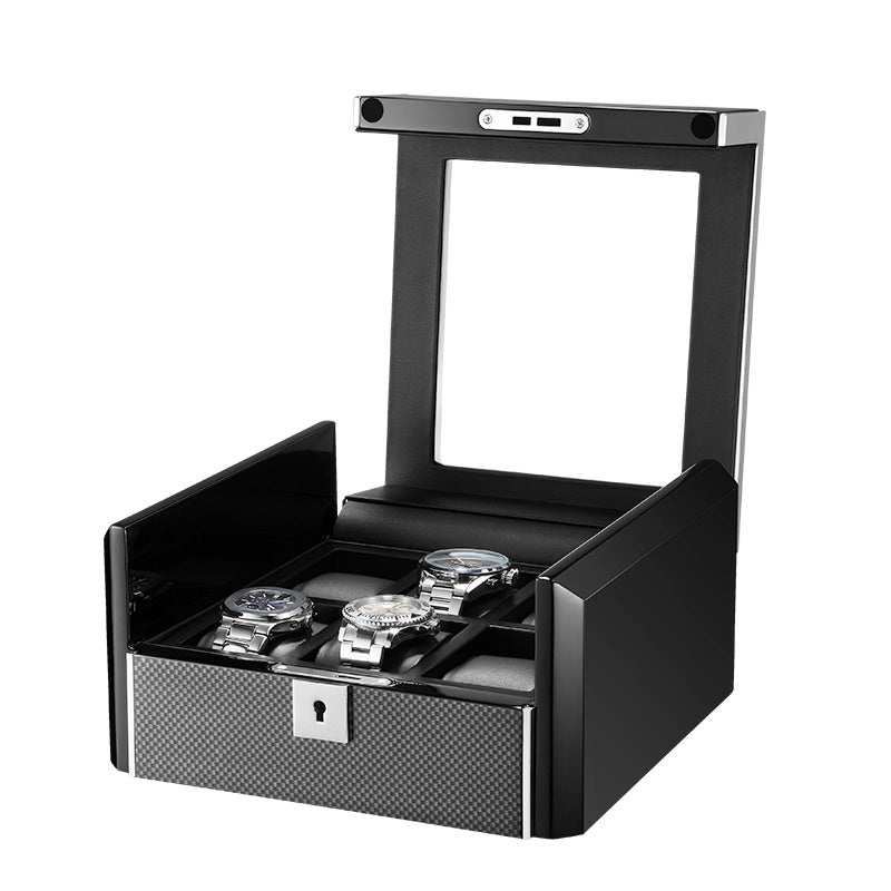 VaultBox™ Premium Watch Display Case – 6 / 12 / 18 Slot | Carbon Fiber or Piano Black Finish