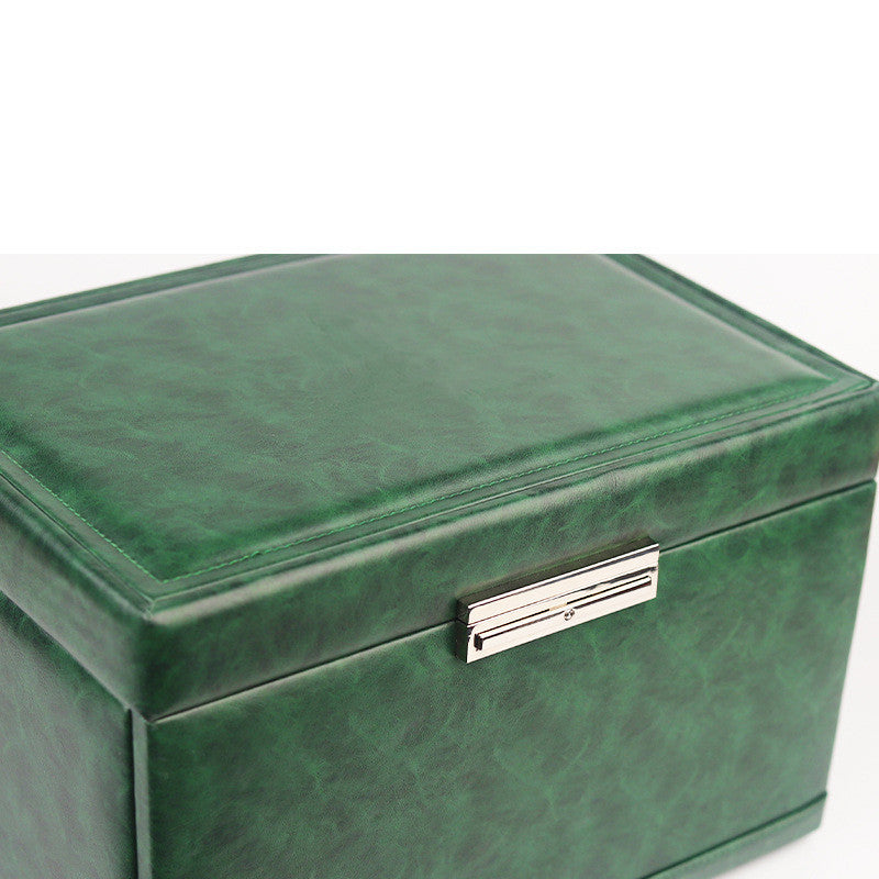 Imperial Luxe™ Leather Watch & Jewelry Organizer – Velvet Interior | Lockable