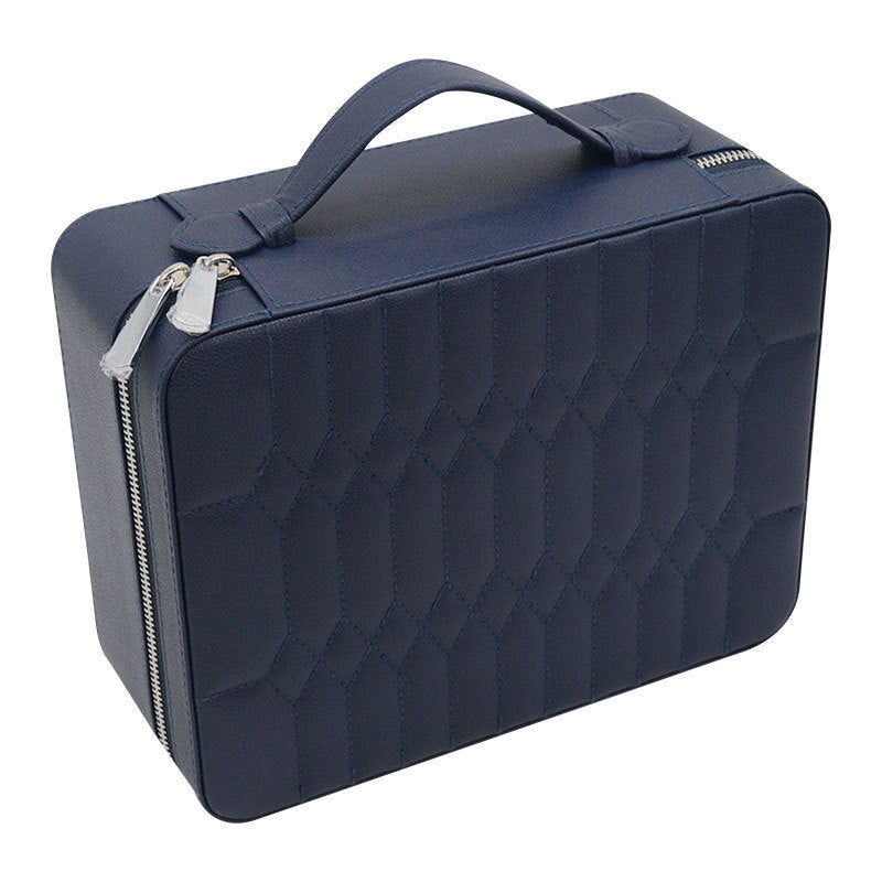 RoyalGuard™ Luxury Travel Watch & Jewelry Organizer – Premium Velvet Interior | Zipper Lock Case