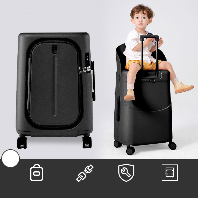 Luxury Ride-On Travel Suitcase for Kids – 20"/24"/28" Sizes