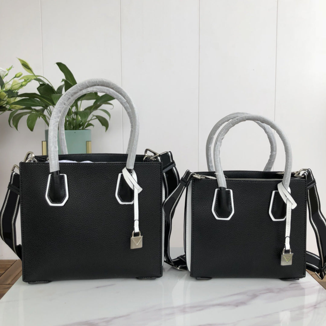 Elegant Litchi Grain Cowhide Handbag – Small & Medium Luxury Edition