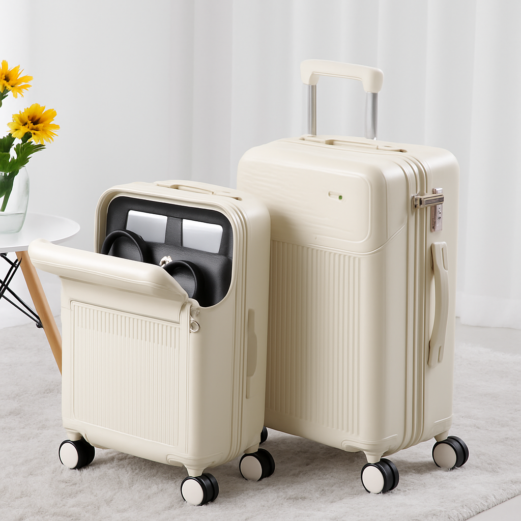 Premium Multifunctional Smart Luggage – TSA Lock | Elegant Travel Design
