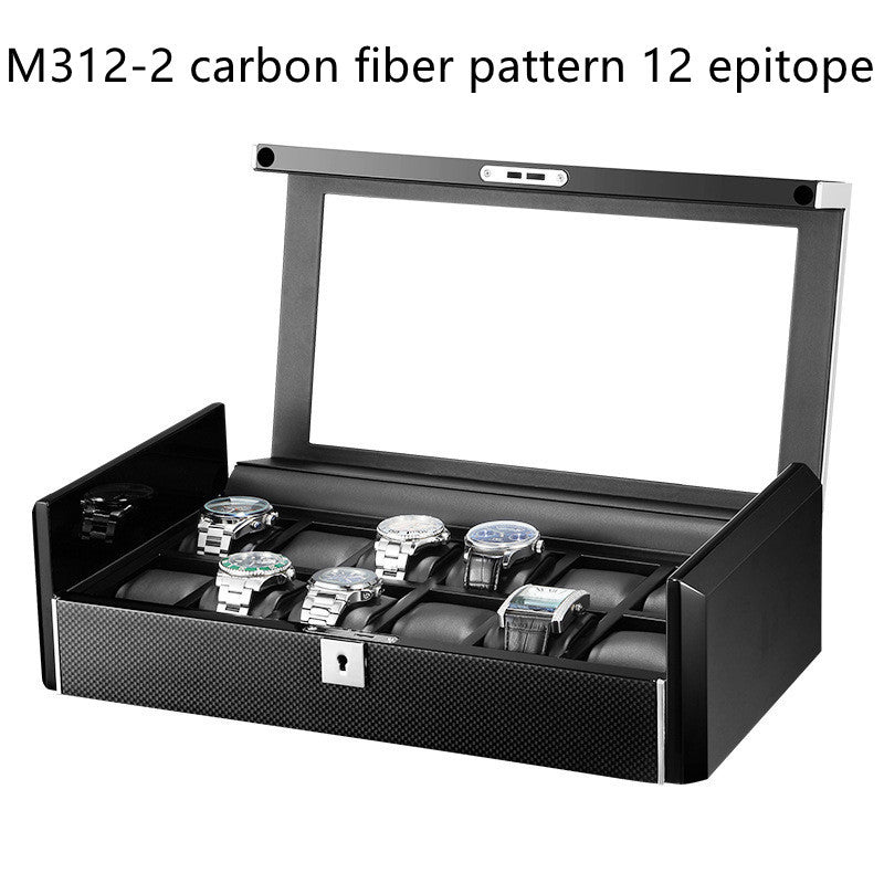 VaultBox™ Premium Watch Display Case – 6 / 12 / 18 Slot | Carbon Fiber or Piano Black Finish