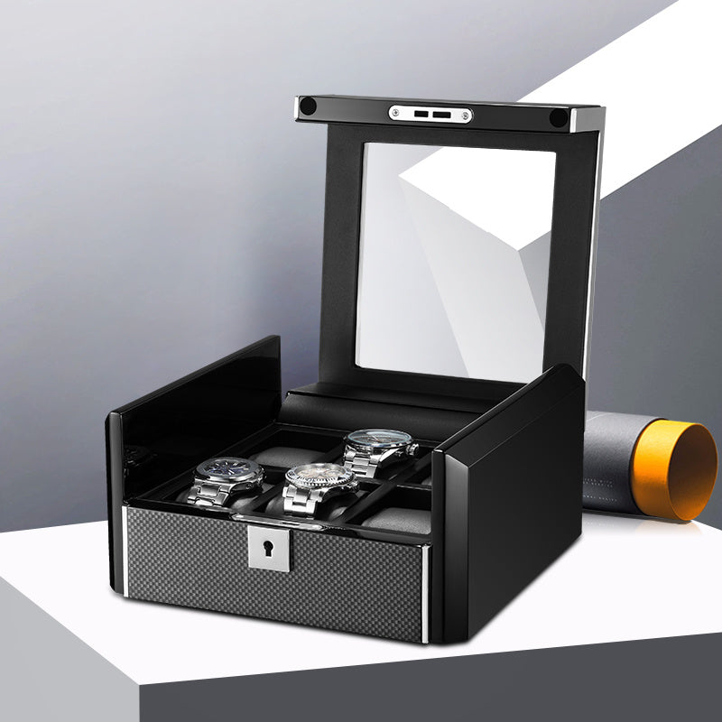 VaultBox™ Premium Watch Display Case – 6 / 12 / 18 Slot | Carbon Fiber or Piano Black Finish