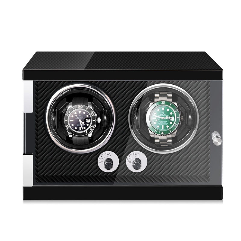 EliteSpin™ Dual Watch Winder – Anti-Magnetic | Silent Motor | Luxury Display Case