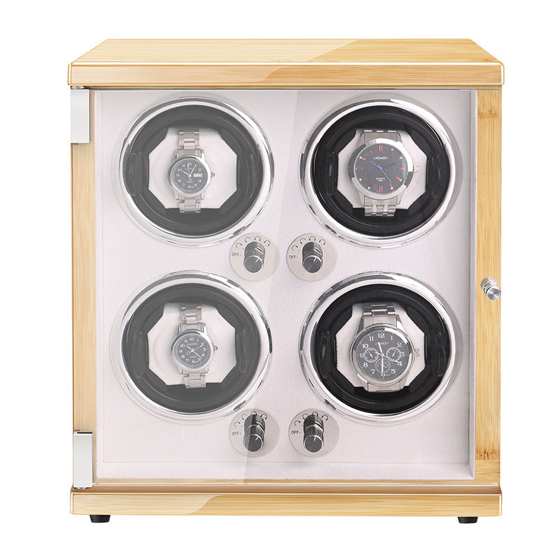EliteSpin™ Dual Watch Winder – Anti-Magnetic | Silent Motor | Luxury Display Case