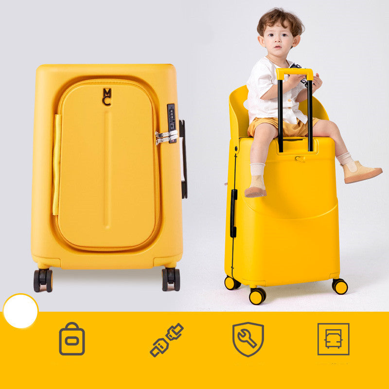 Luxury Ride-On Travel Suitcase for Kids – 20"/24"/28" Sizes