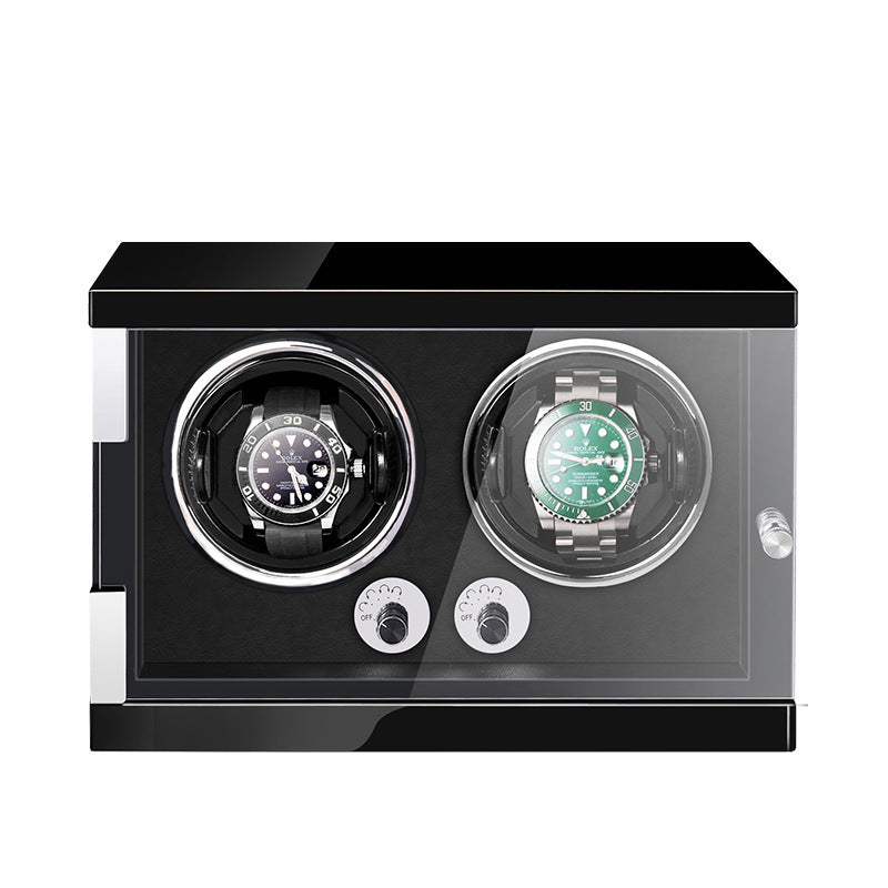 EliteSpin™ Dual Watch Winder – Anti-Magnetic | Silent Motor | Luxury Display Case