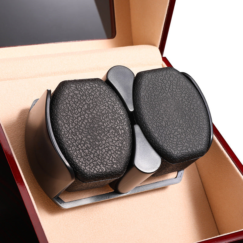 SoloSpin™ Luxury Single Watch Winder – Ebony, Rosewood, or Gloss Black Finish | Suede Interior