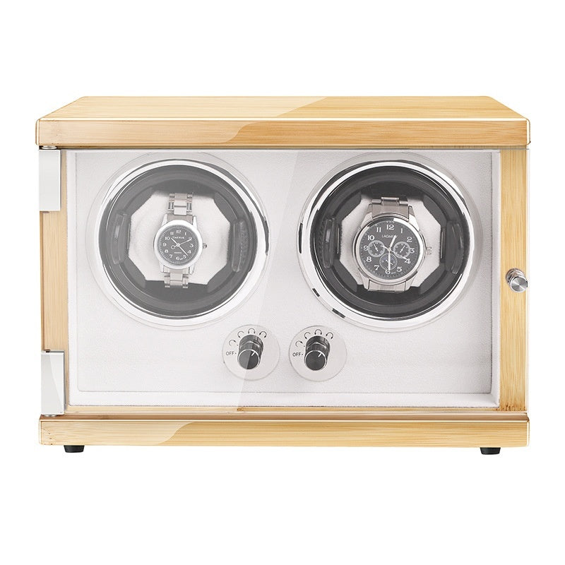 EliteSpin™ Dual Watch Winder – Anti-Magnetic | Silent Motor | Luxury Display Case