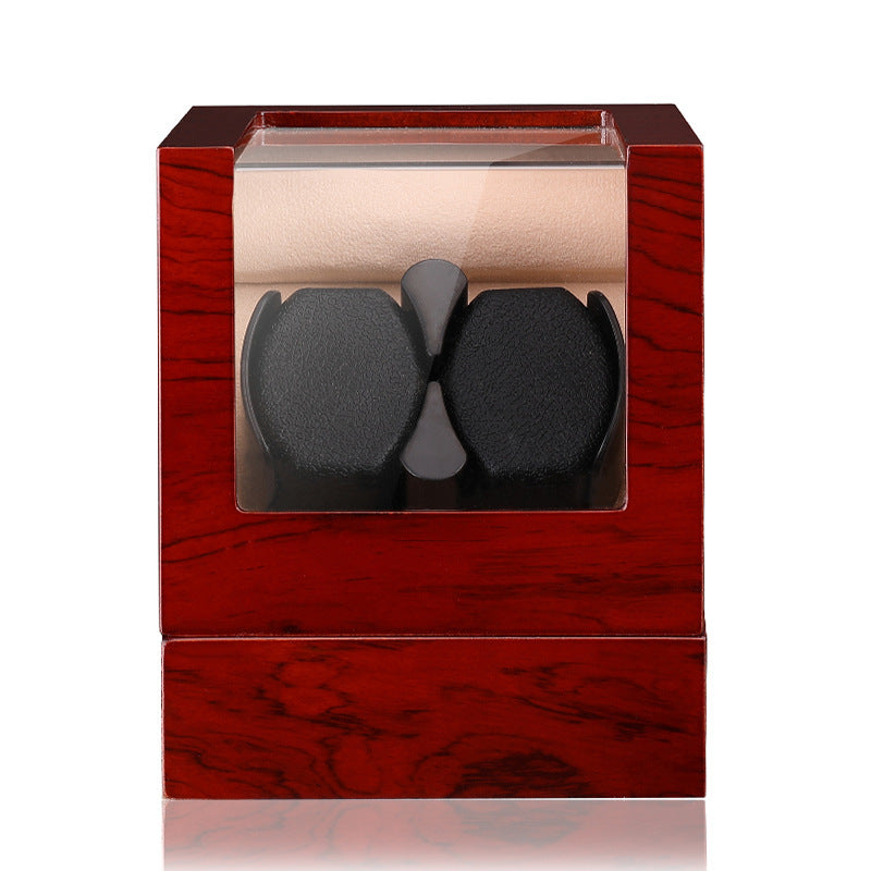 SoloSpin™ Luxury Single Watch Winder – Ebony, Rosewood, or Gloss Black Finish | Suede Interior