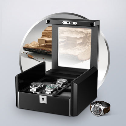 VaultBox™ Premium Watch Display Case – 6 / 12 / 18 Slot | Carbon Fiber or Piano Black Finish