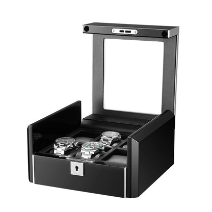 VaultBox™ Premium Watch Display Case – 6 / 12 / 18 Slot | Carbon Fiber or Piano Black Finish