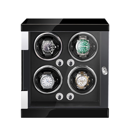 EliteSpin™ Dual Watch Winder – Anti-Magnetic | Silent Motor | Luxury Display Case