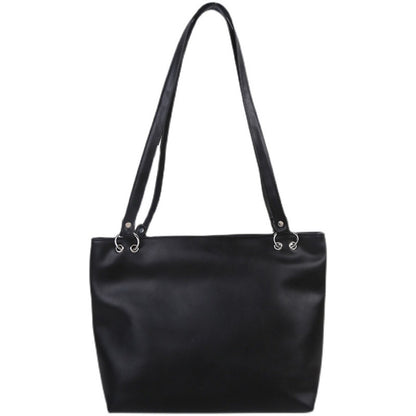 Minimalist PU Leather Shoulder Tote – Soft & Spacious Everyday Bag