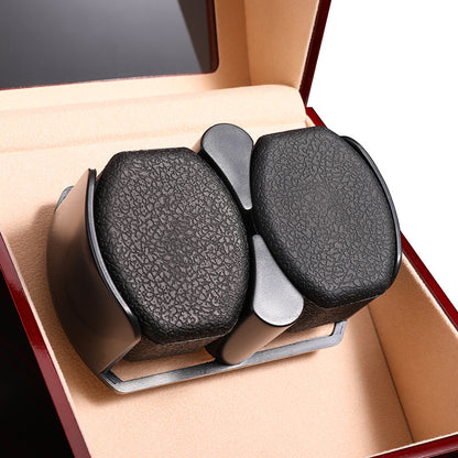 SoloSpin™ Luxury Single Watch Winder – Ebony, Rosewood, or Gloss Black Finish | Suede Interior