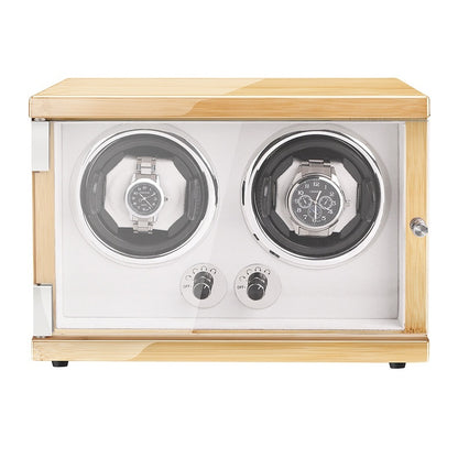 EliteSpin™ Dual Watch Winder – Anti-Magnetic | Silent Motor | Luxury Display Case